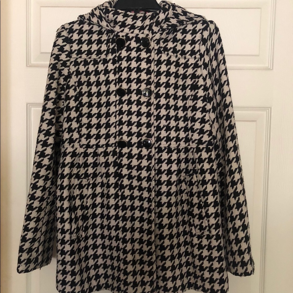 Herringbone Tommy Girl Jacket with Hood